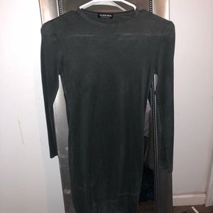 Fashion nova suede bodycon dress size:xs